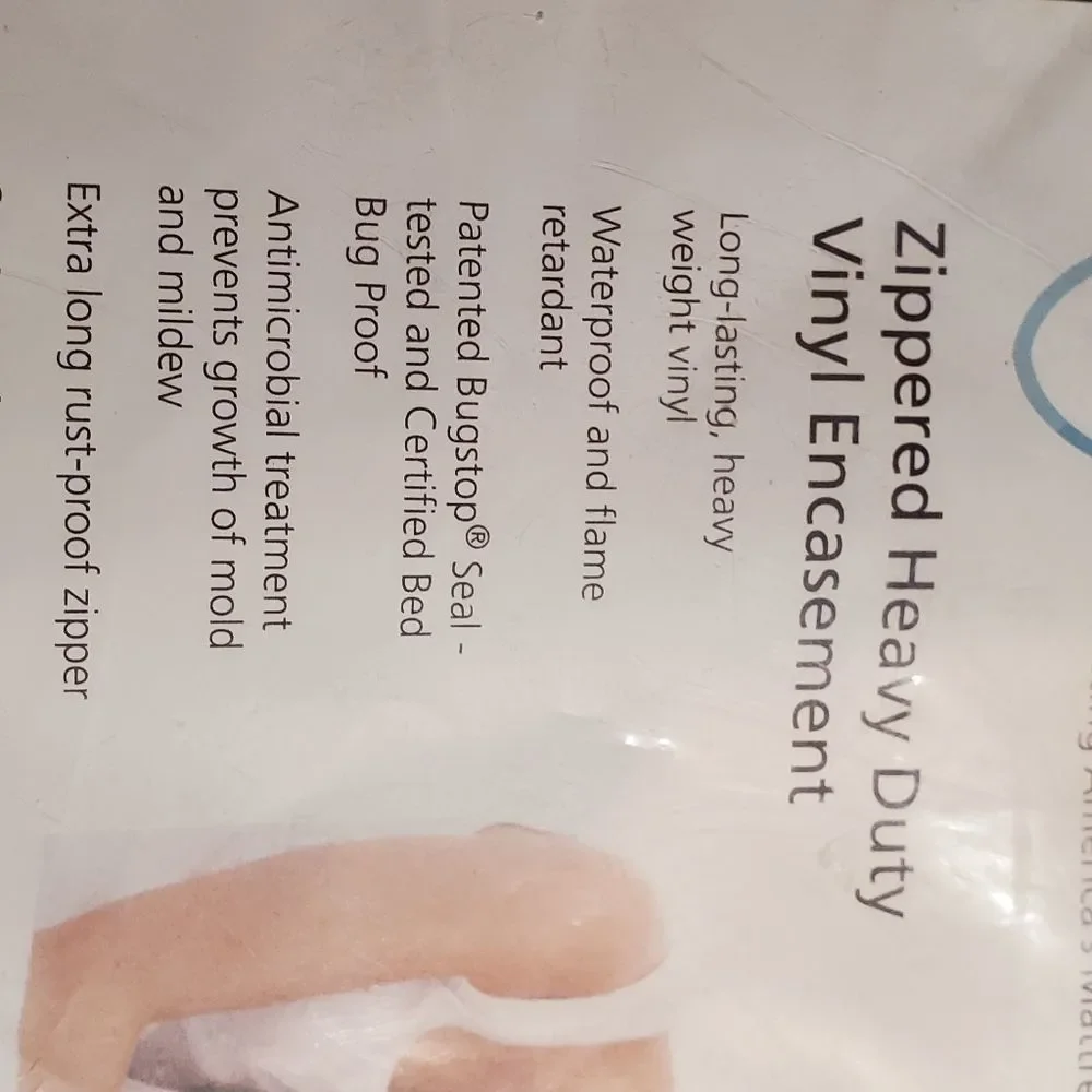 Dry Defender Heavy Duty Vinyl Zippered Mattress Protector - 9